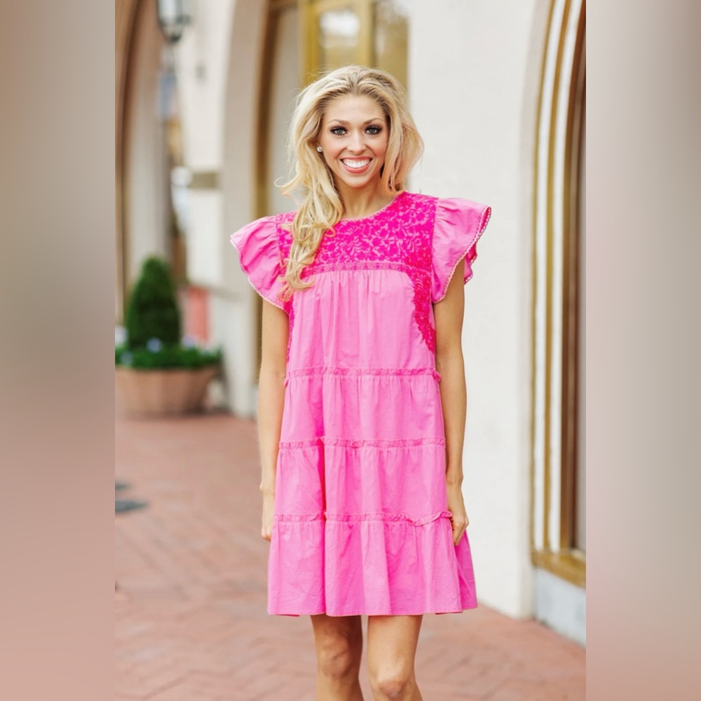 The Carson Ruffle Sleeve Dress